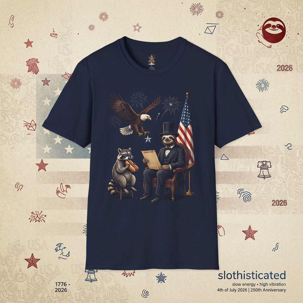 The Statesman — Lincoln-Era Sloth Portrait Tee