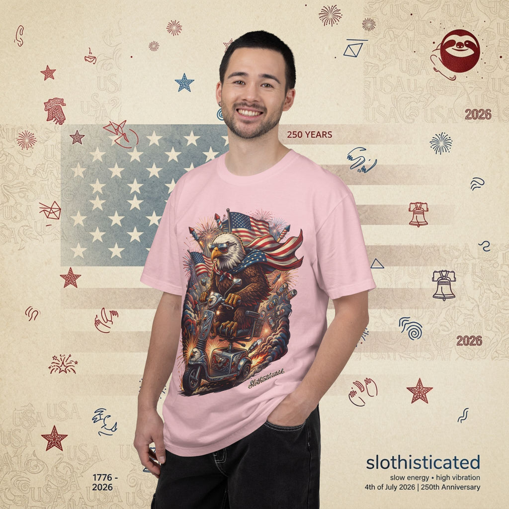 The Outrider — Patriotic Bald Eagle Motorcycle T-Shirt