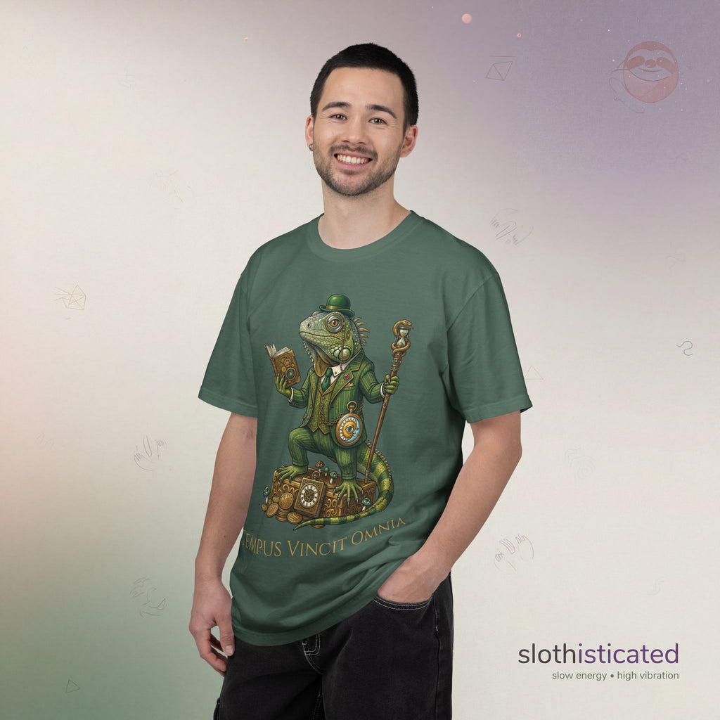 The Keeper of Hours — Mystical Iguana Sage T-Shirt