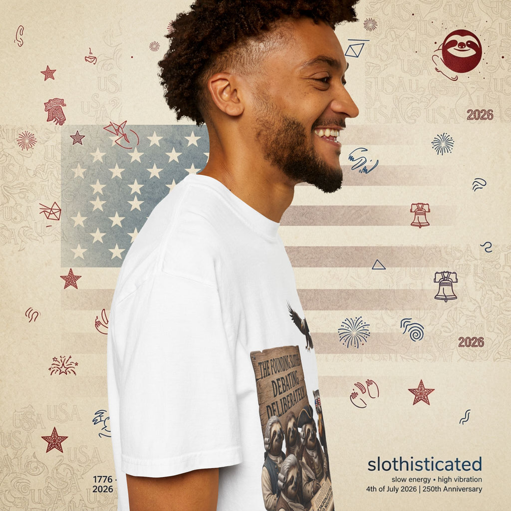 The Founding Sloths — Debating Deliberately Colonial Sloth Tee