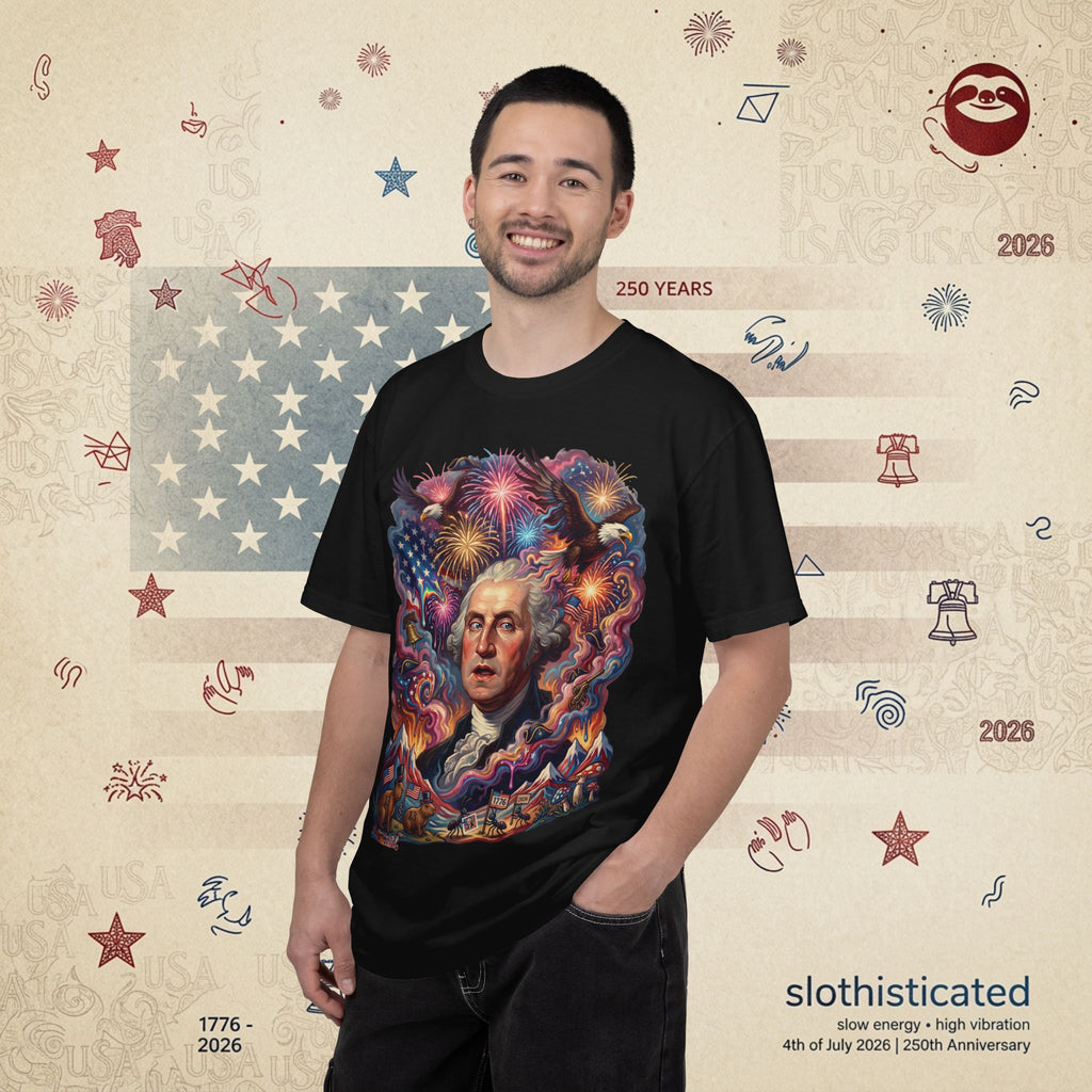 The Reverie — Psychedelic George Washington Fireworks T-Shirt