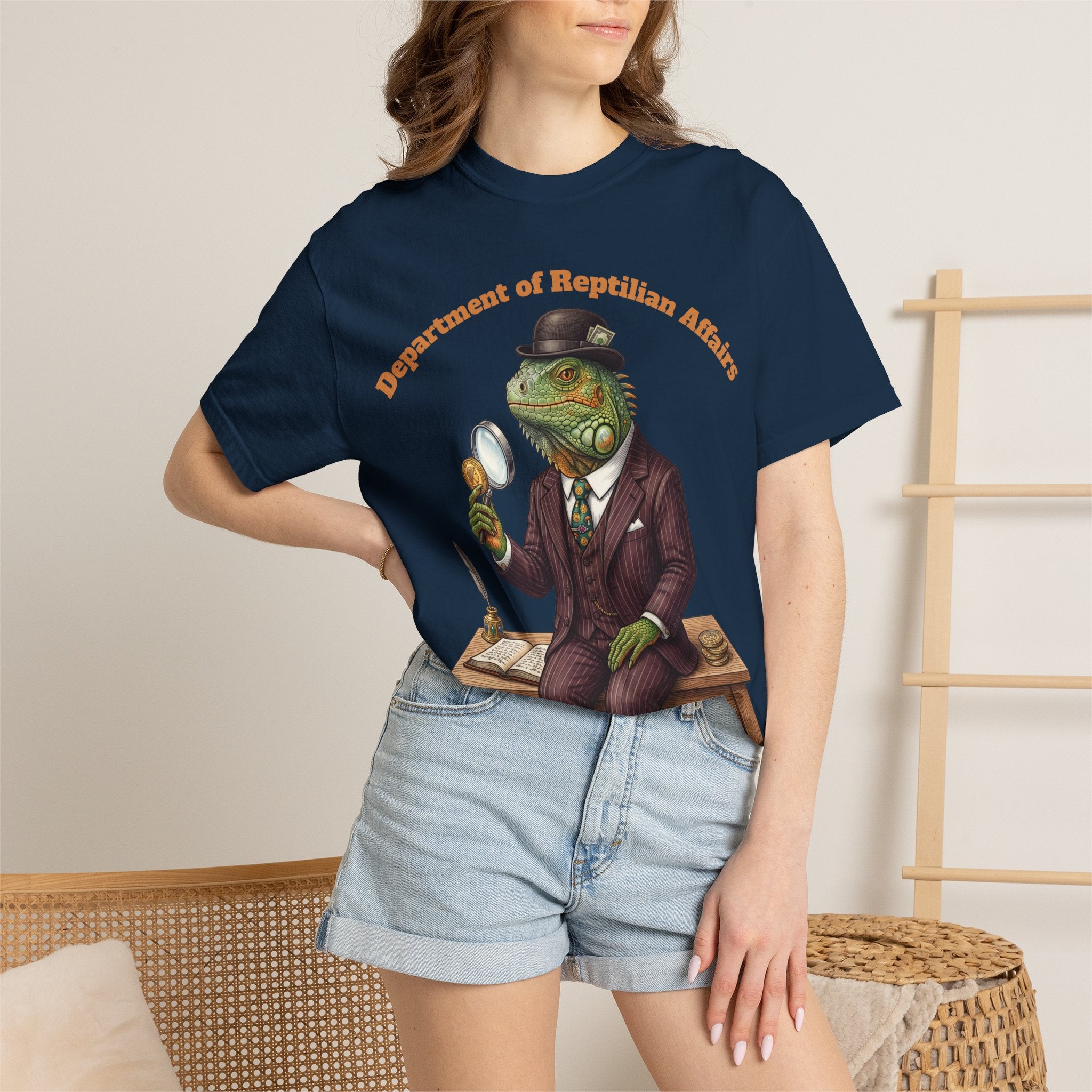 Iguana Banker T-Shirt — Department of Reptilian Affairs