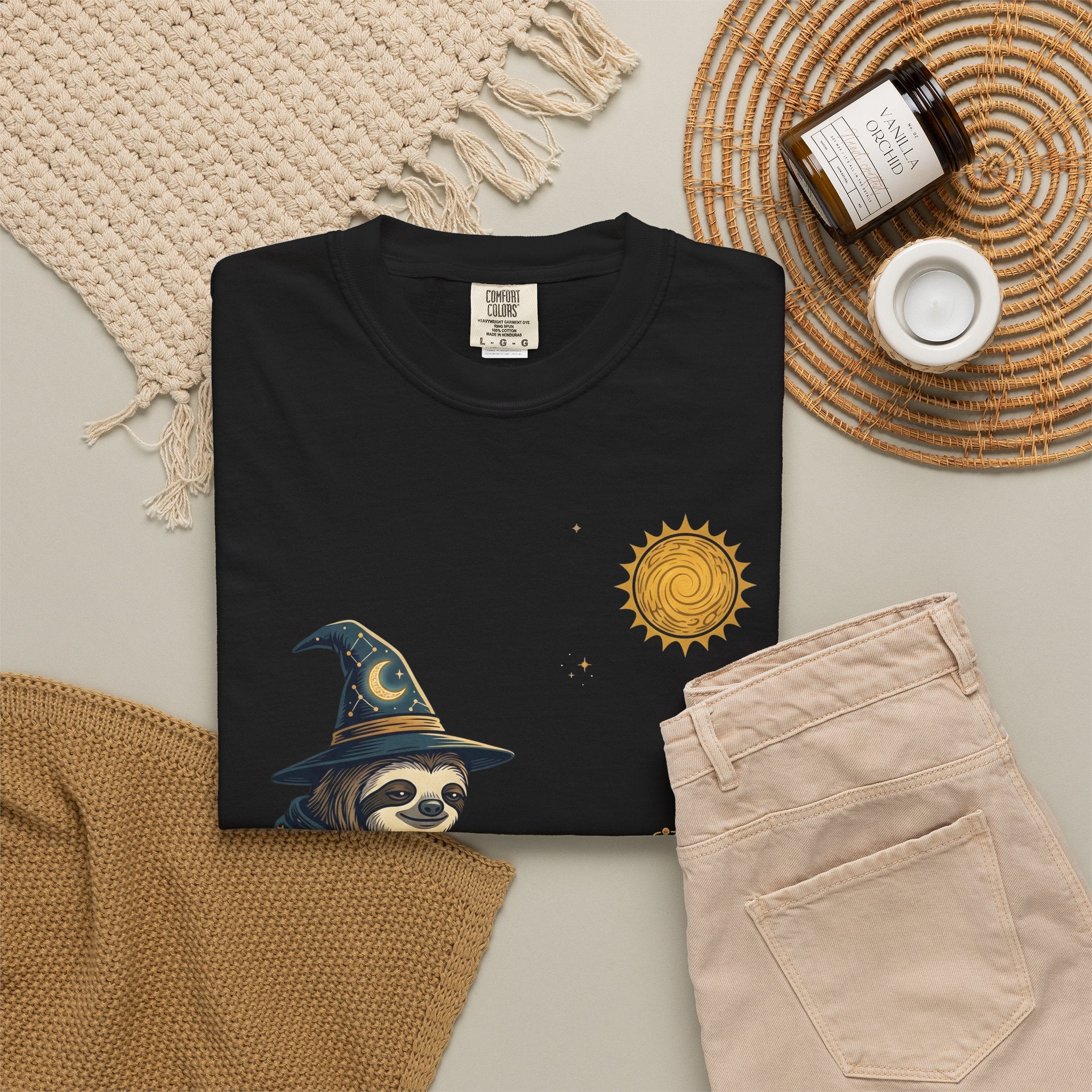 Wizard Sloth vs. Capybara Chess T-Shirt — Cute Fantasy Animal Game Tee