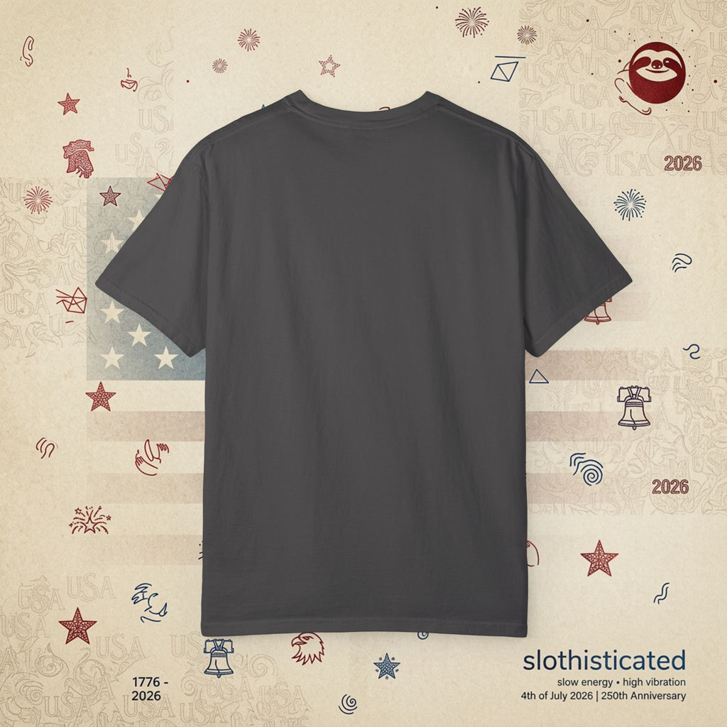 The Late Brunch — Liberty Bell Sloth Vintage Illustration Tee